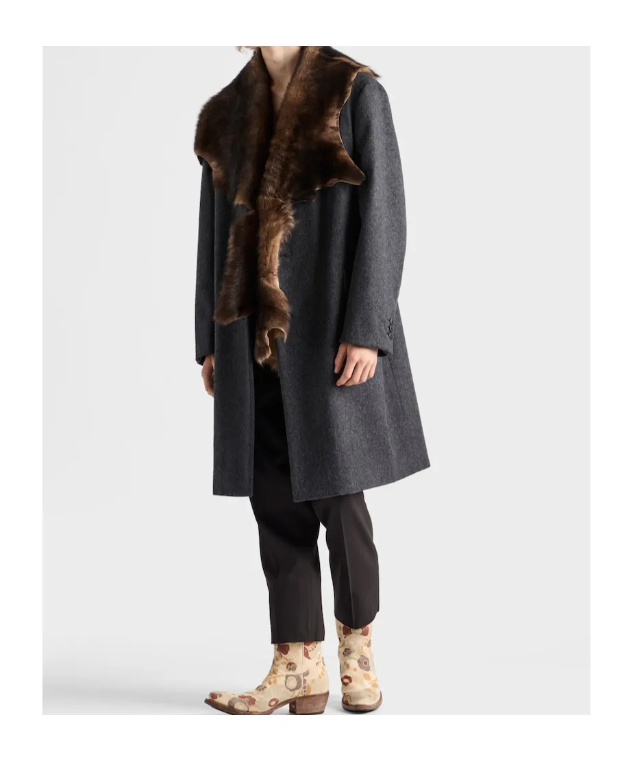Single-Breasted Wool Coat