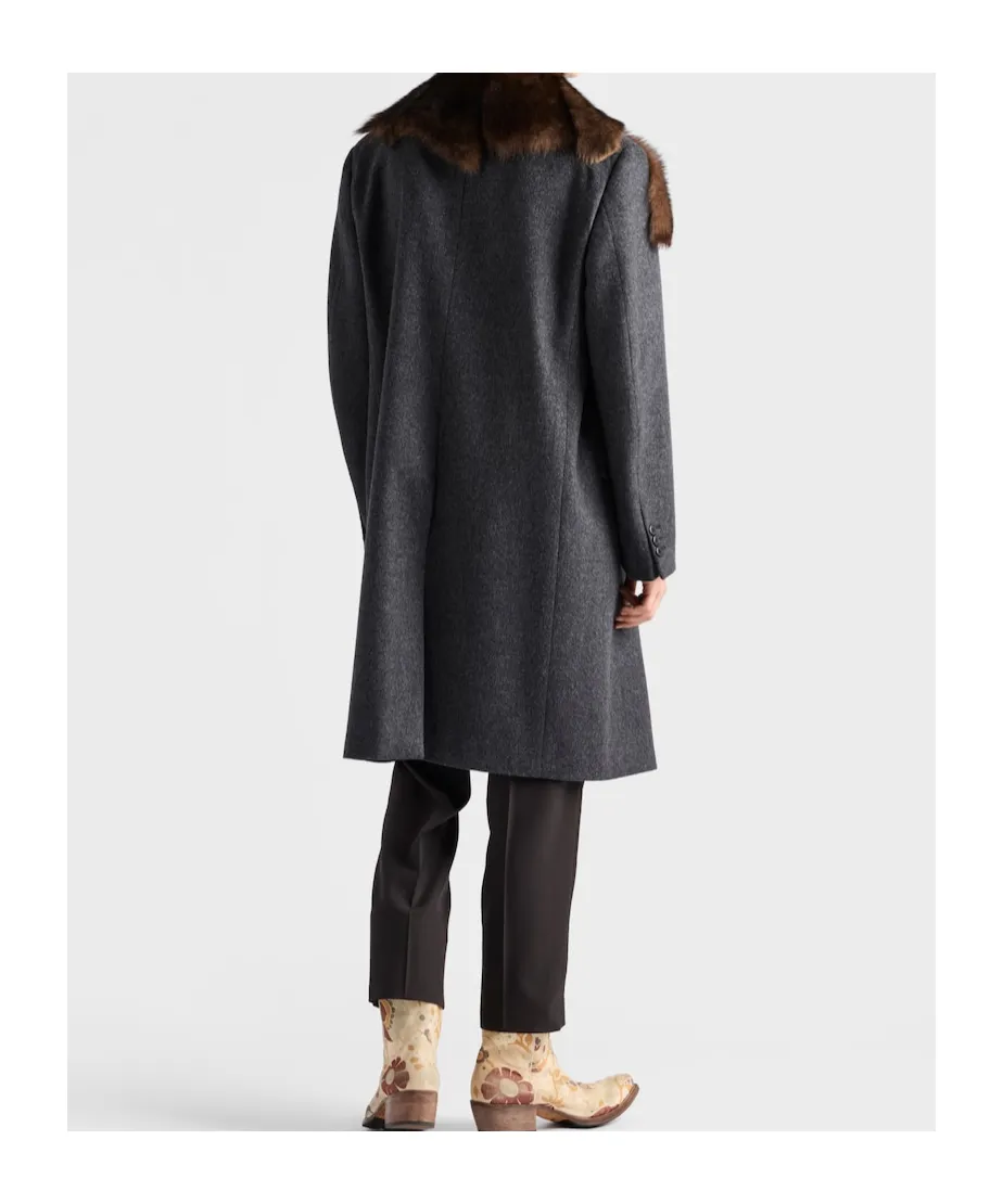 Single-Breasted Wool Coat