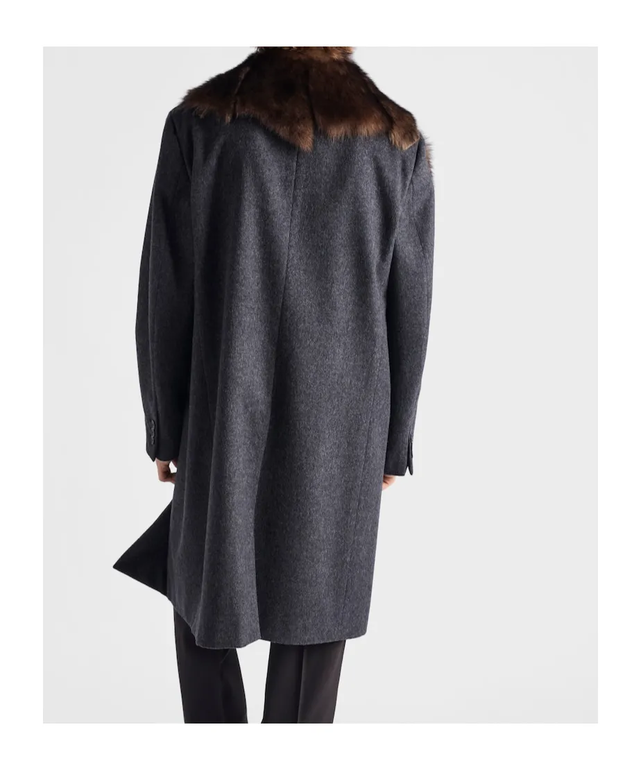 Single-Breasted Wool Coat