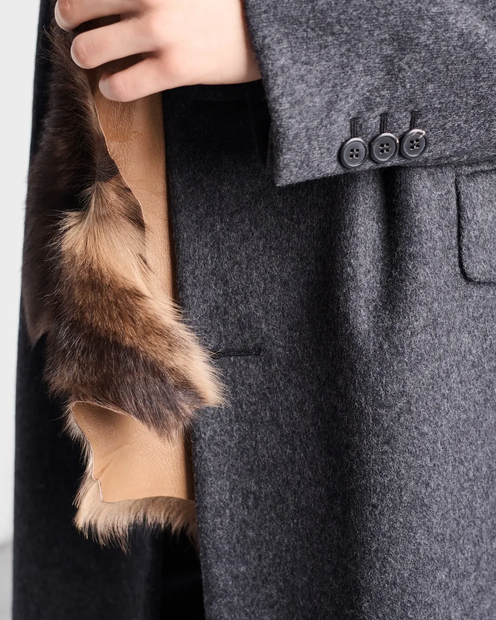Single-Breasted Wool Coat