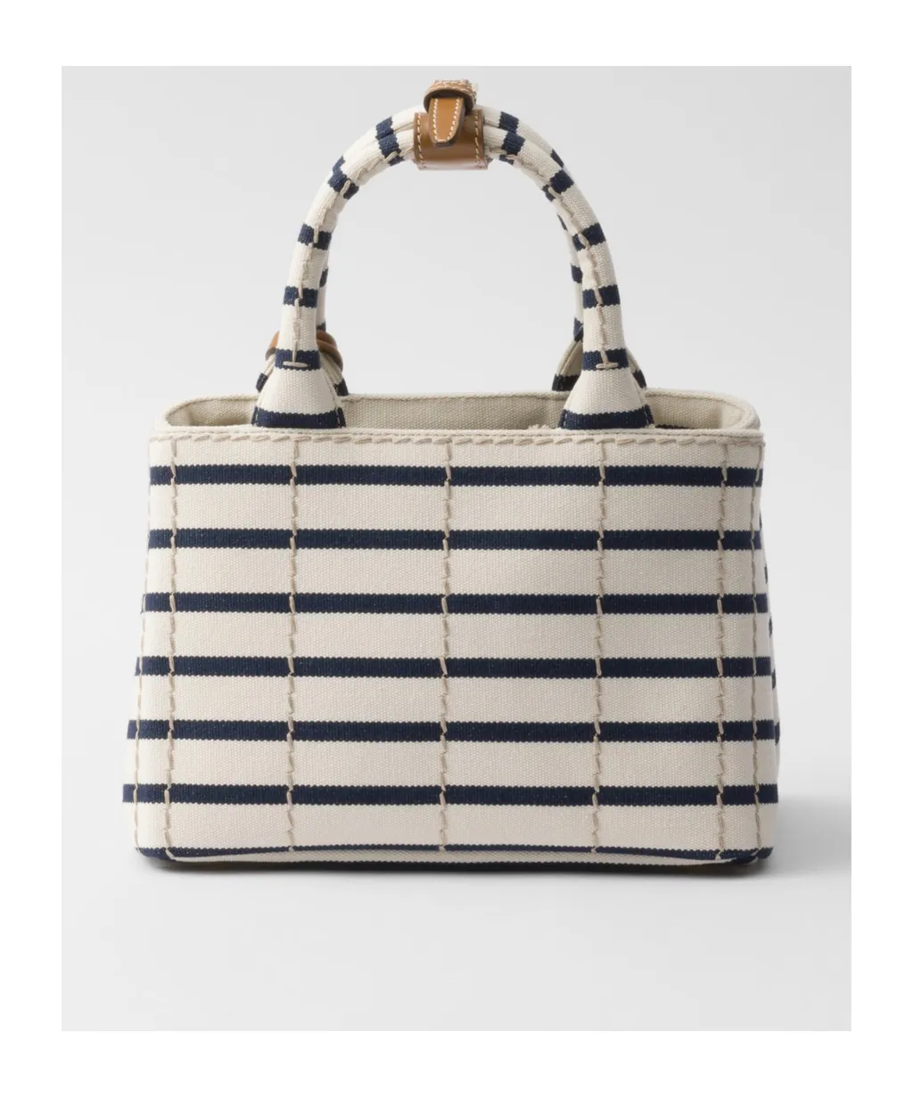 JardiniÈRe Striped Cotton Canvas Mini-Bag