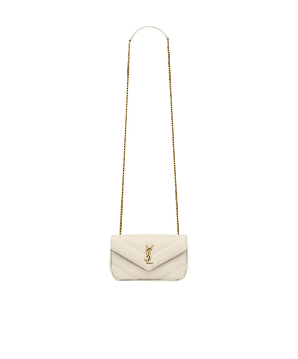 Loulou Logo Plaque Mini Shoulder Bag