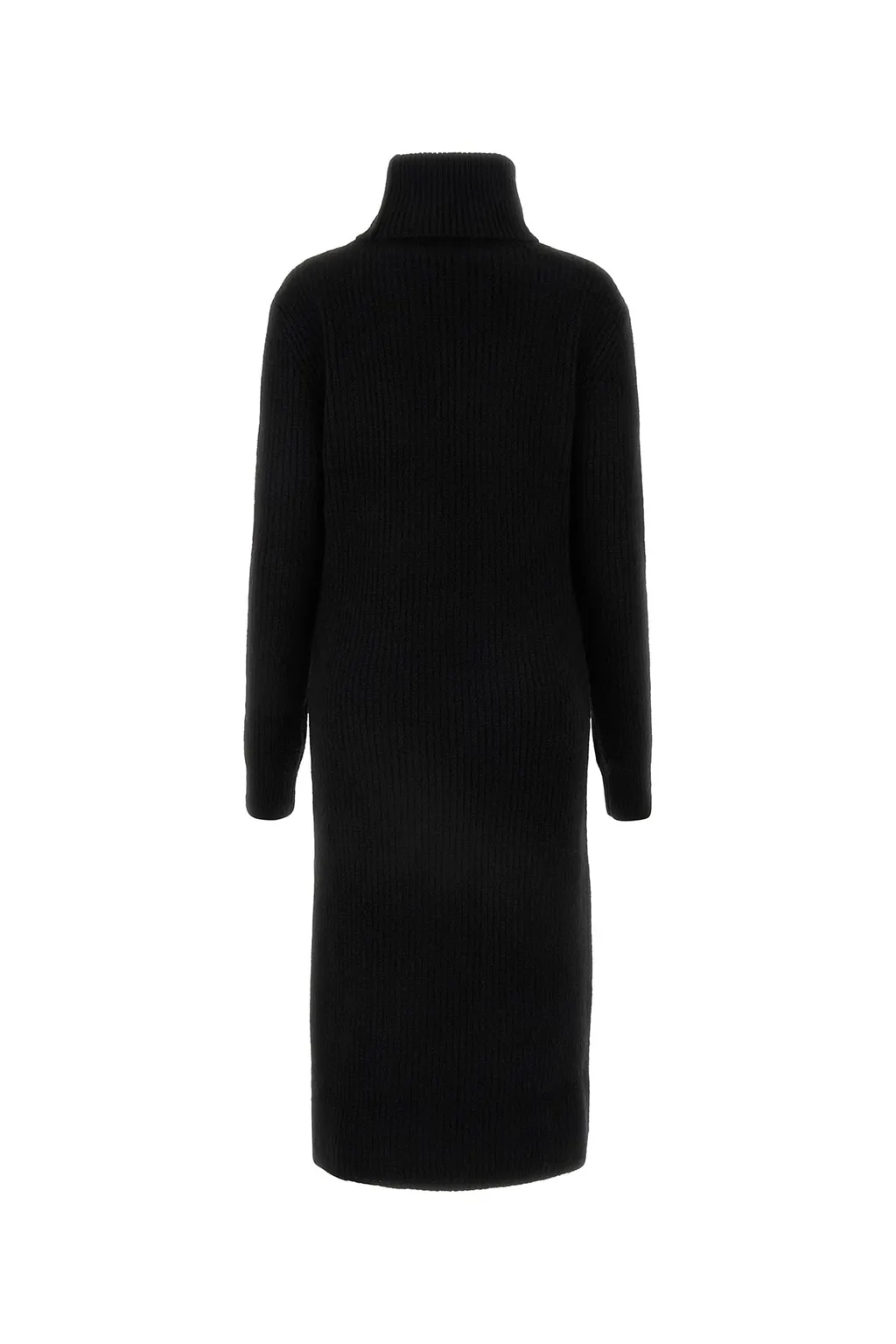 High Neck Long-Sleeved Knitted Top