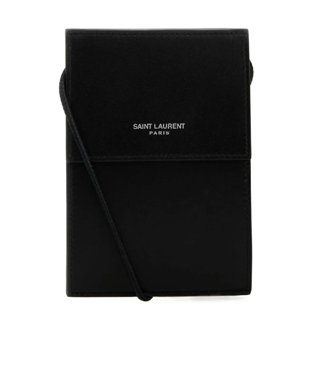 Logo Printed Foldover Top Shoulder Bag
