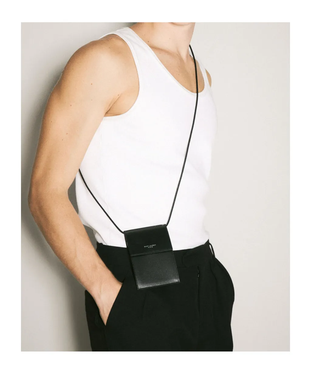 Logo Printed Foldover Top Shoulder Bag