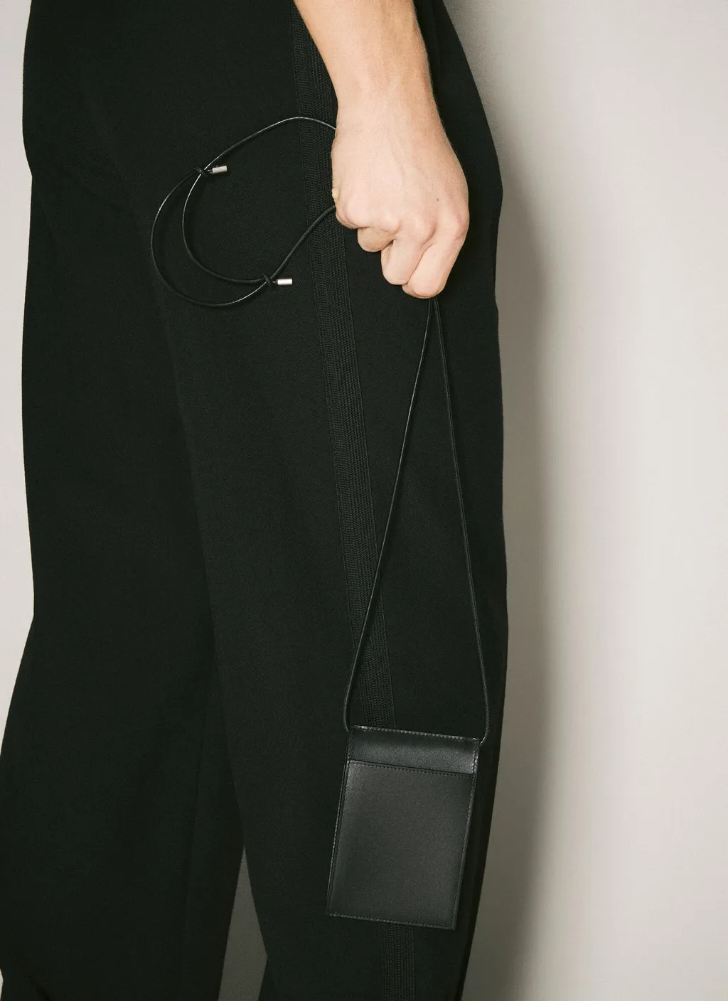 Logo Printed Foldover Top Shoulder Bag