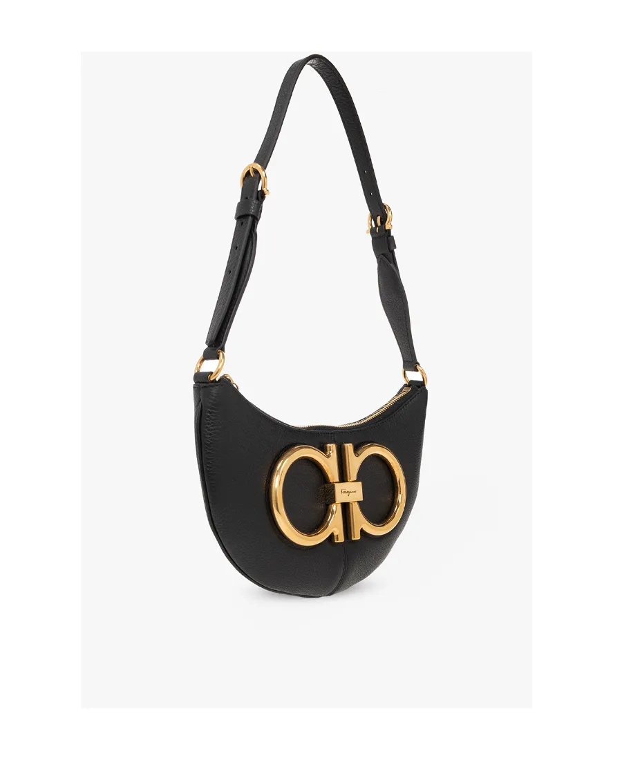 Gancio Leather Shoulder Bag