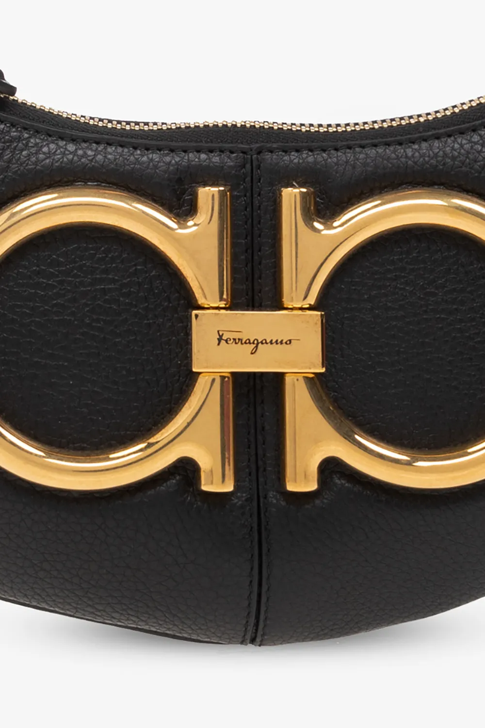 Gancio Leather Shoulder Bag