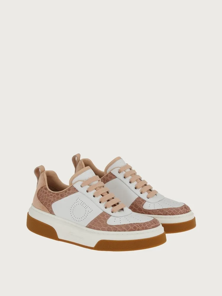 Colourblock Lace-Up Sneakers
