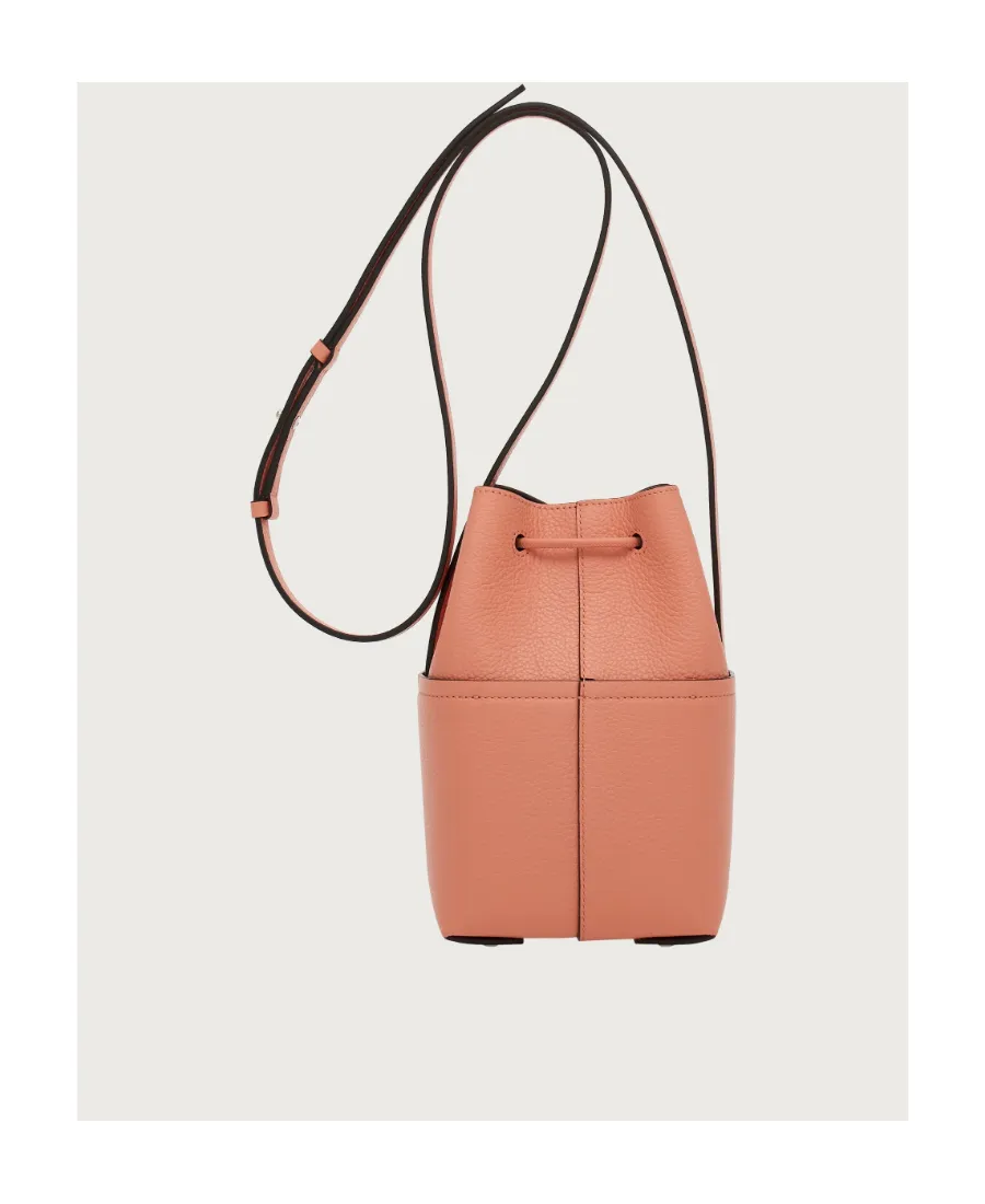 Gancini Mini Drawstring Bucket Bag