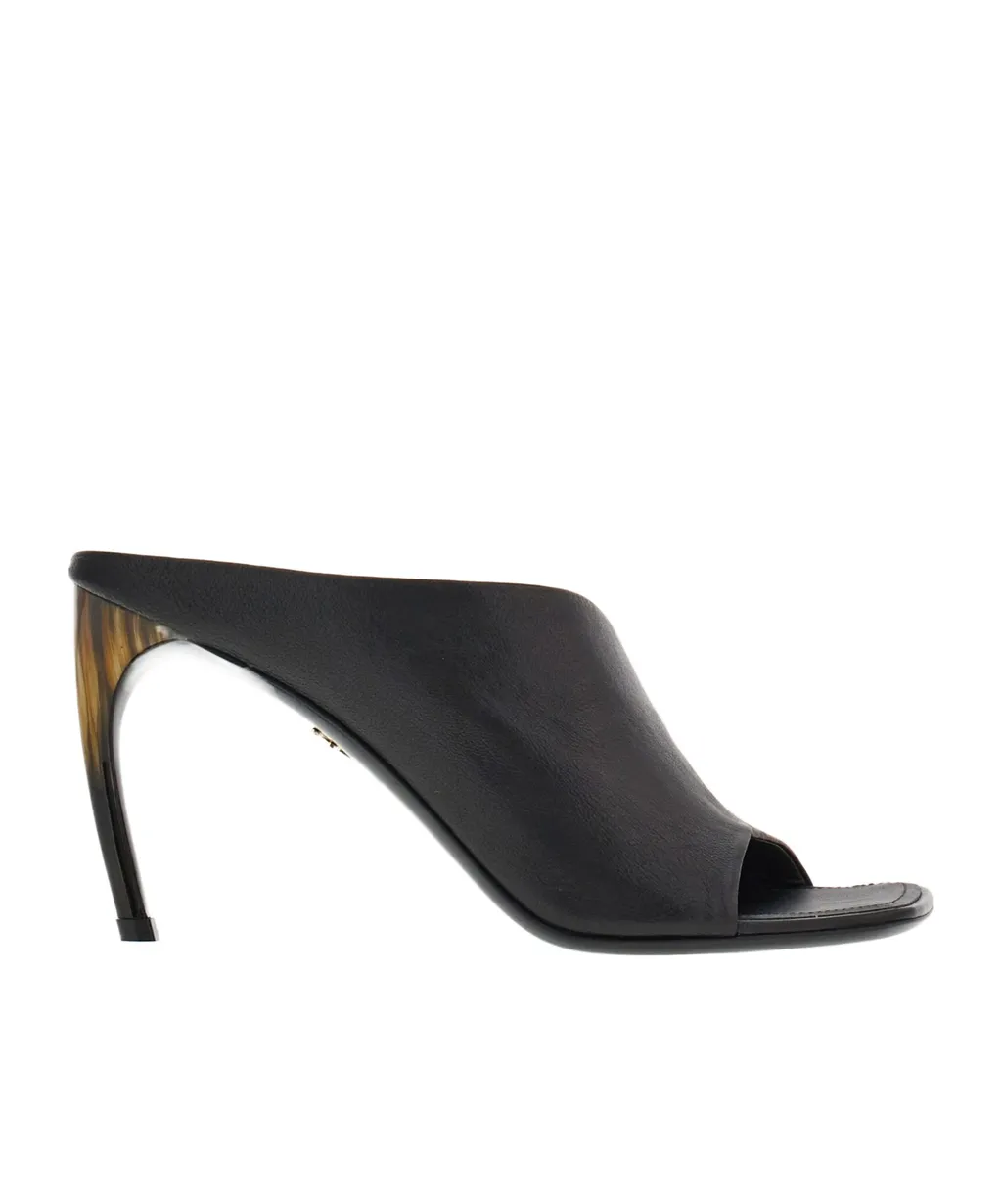 Curved Open-Toe Mules
