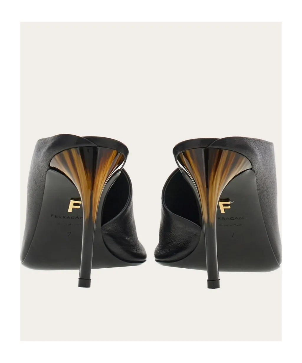 Curved Open-Toe Mules
