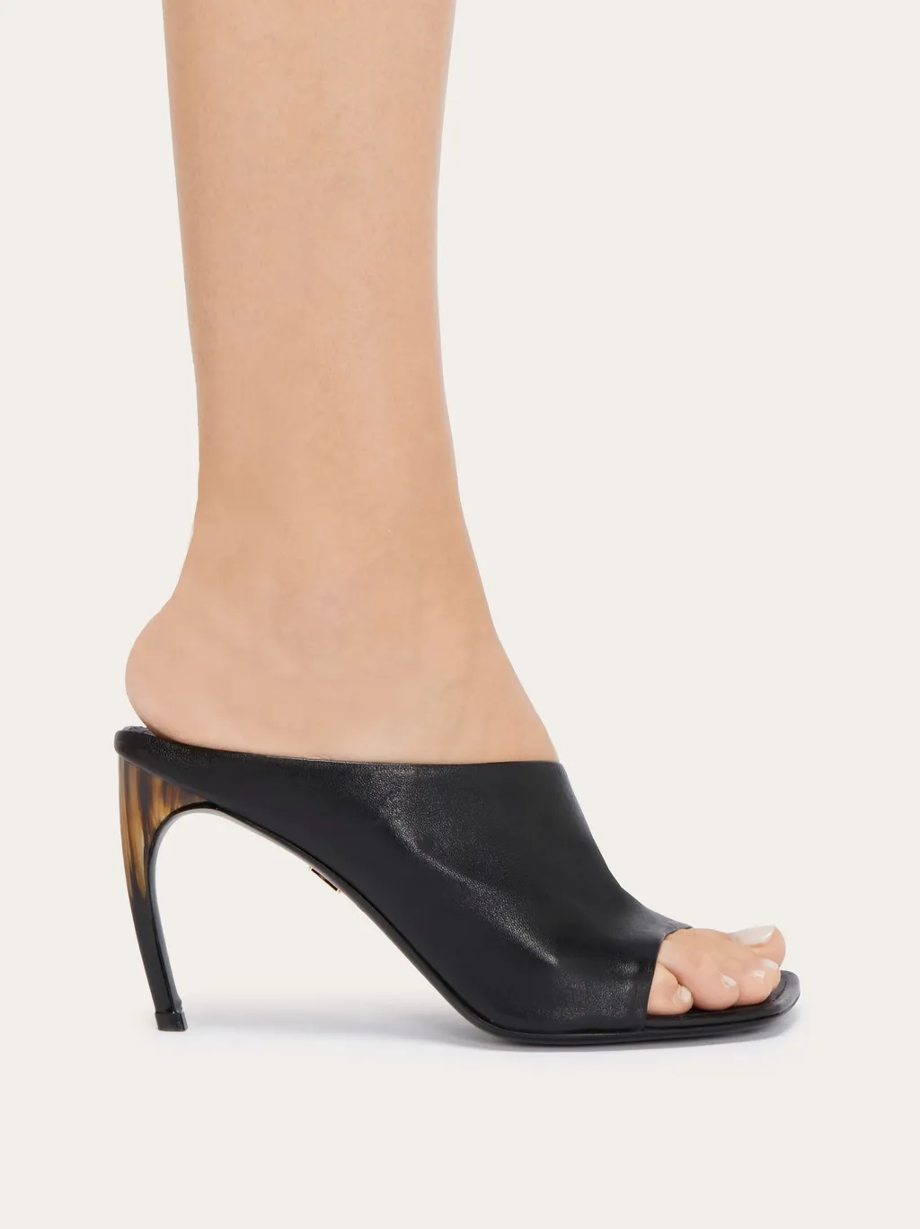 Curved Open-Toe Mules