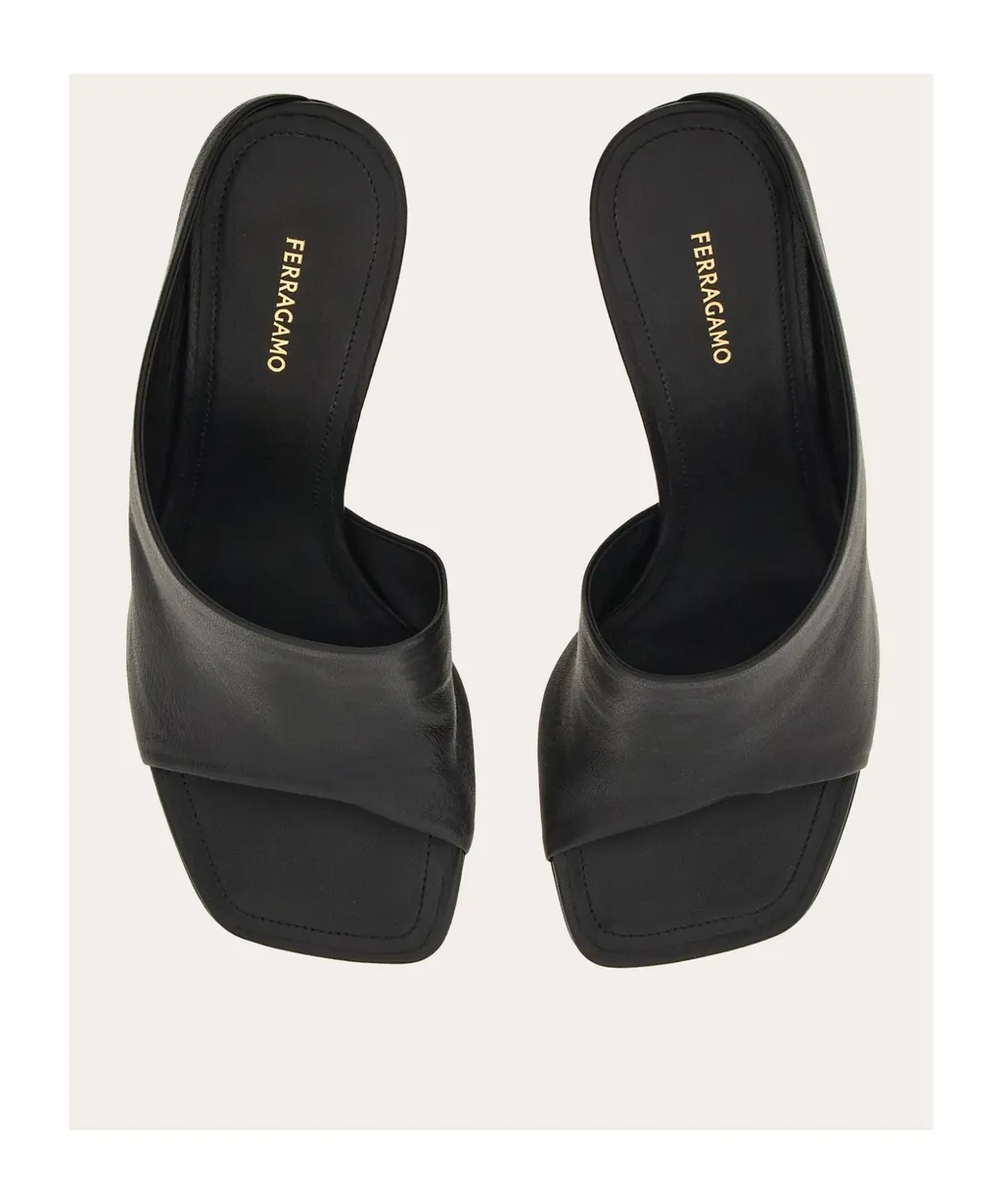 Curved Open-Toe Mules