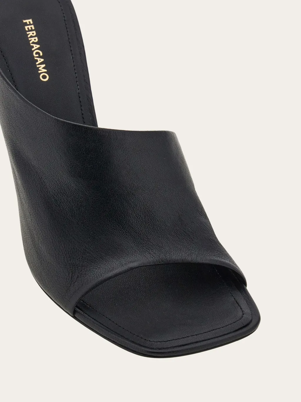 Curved Open-Toe Mules