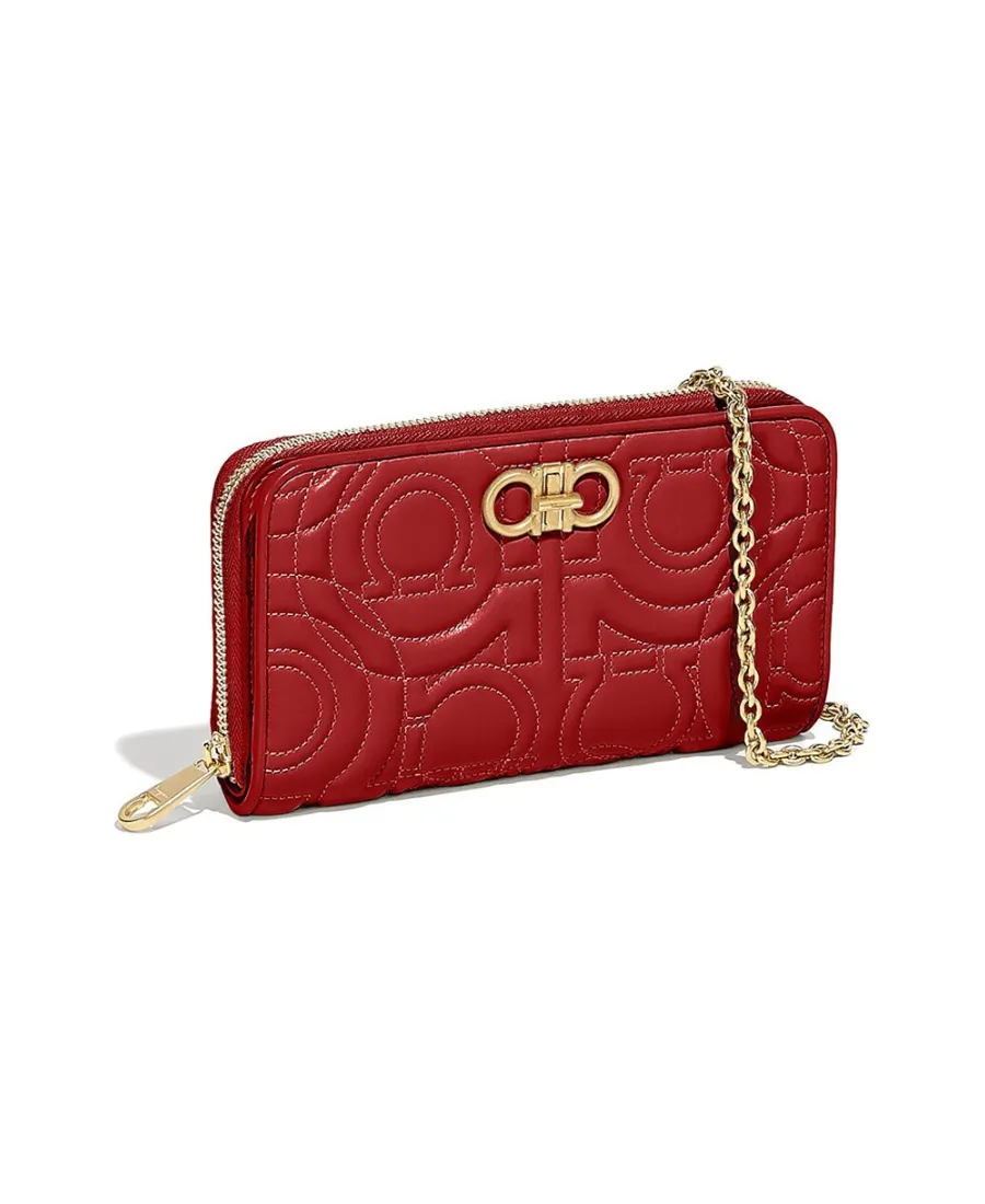 Embossed Chain Wallet