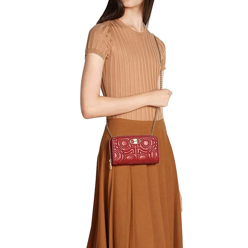 Embossed Chain Wallet
