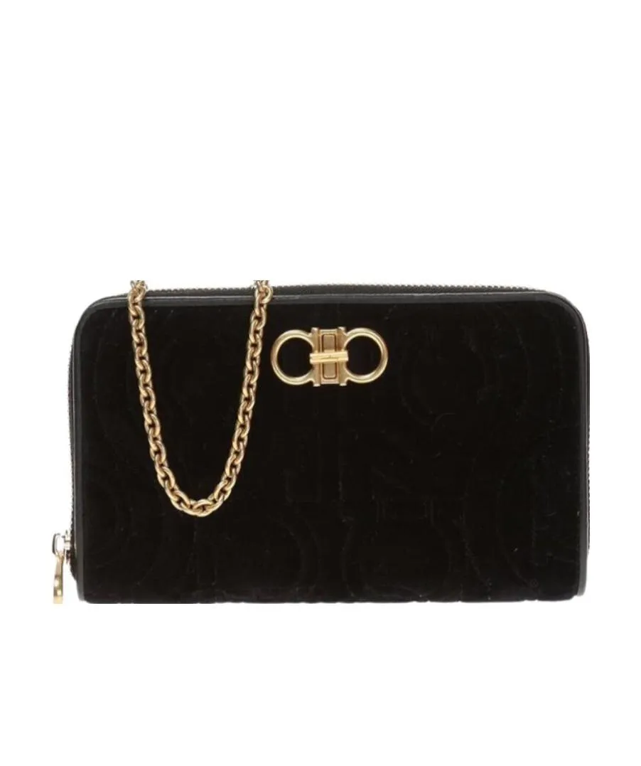 Logo Embossed Shoulder Bag