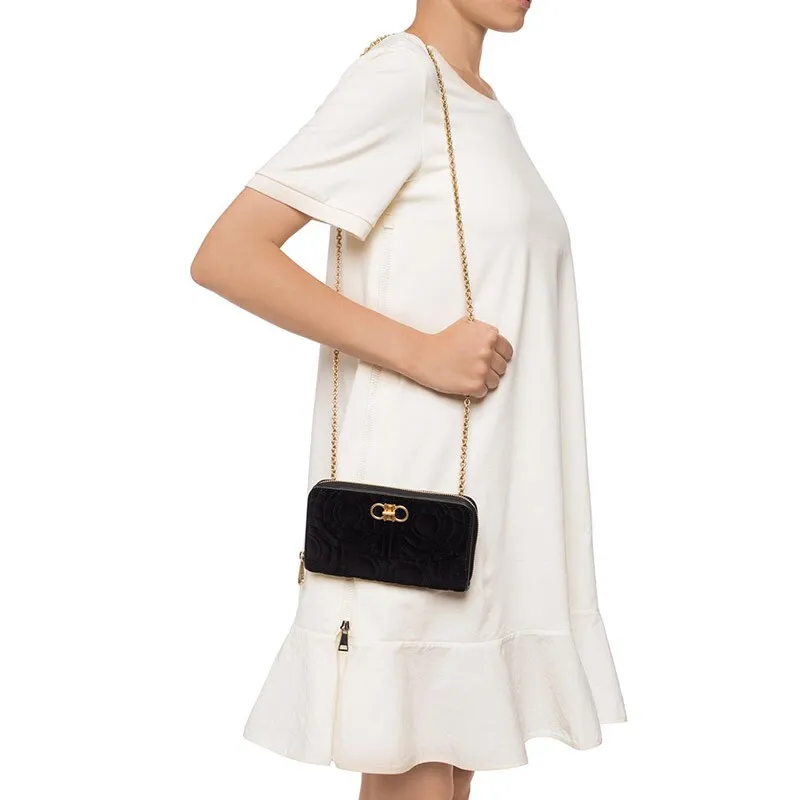 Logo Embossed Shoulder Bag