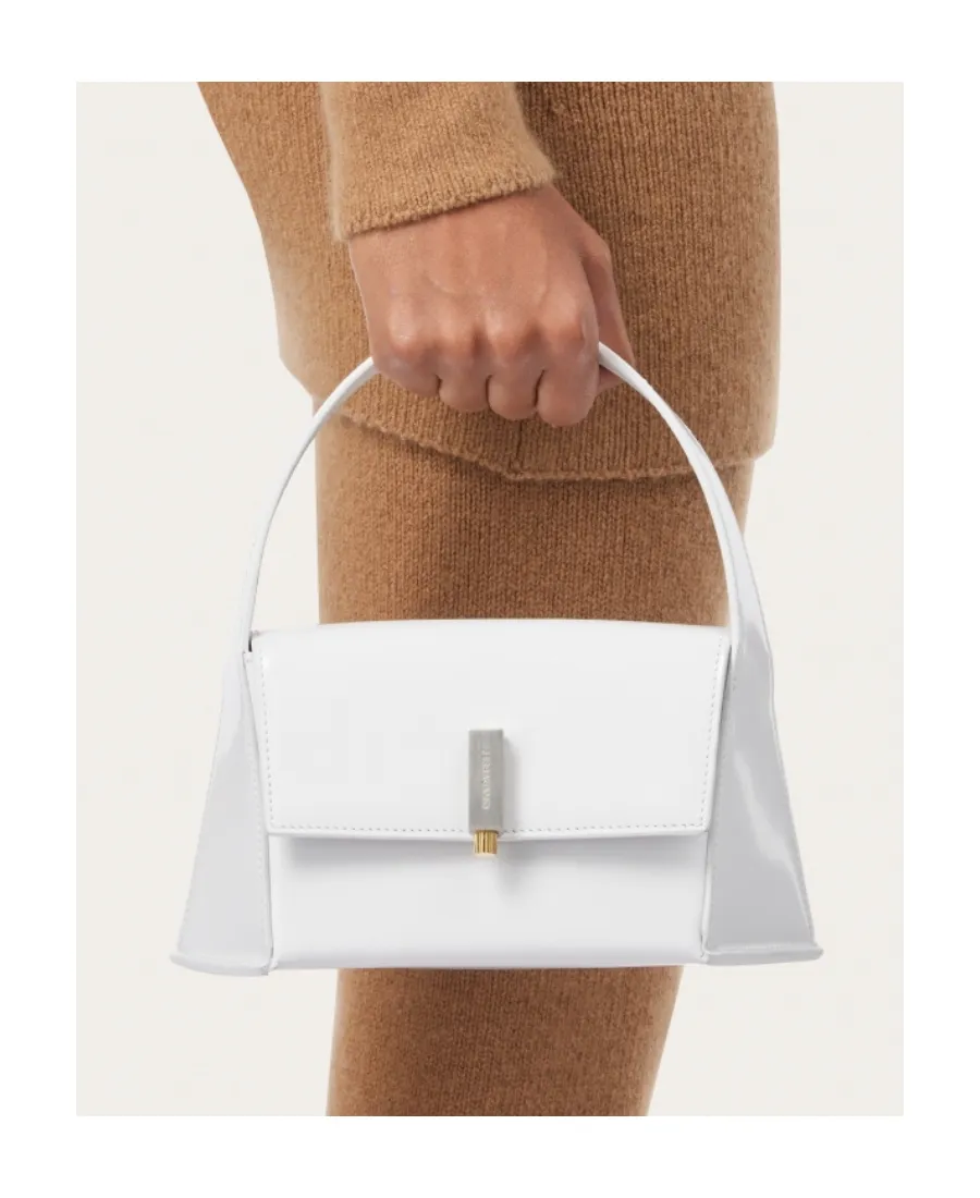 Logo Detailed Foldover Top Tote Bag