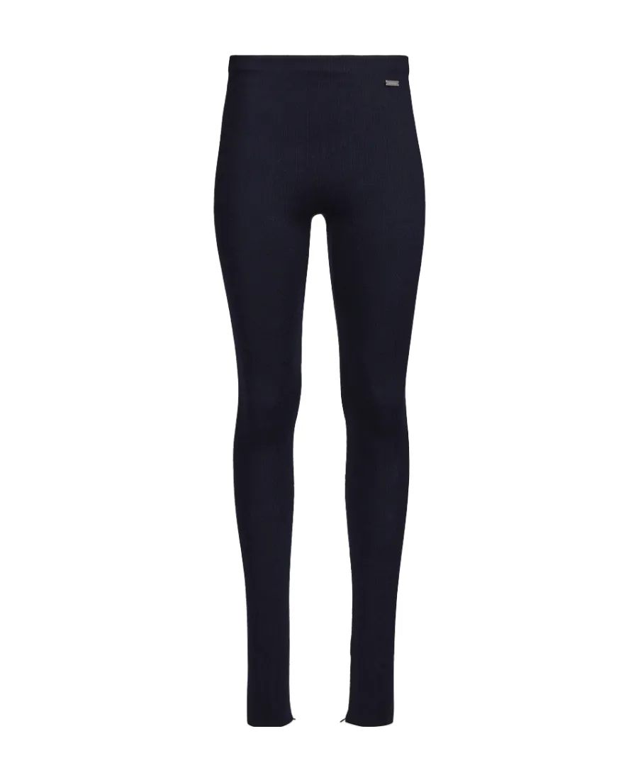Logo Plaque Stretched Trousers