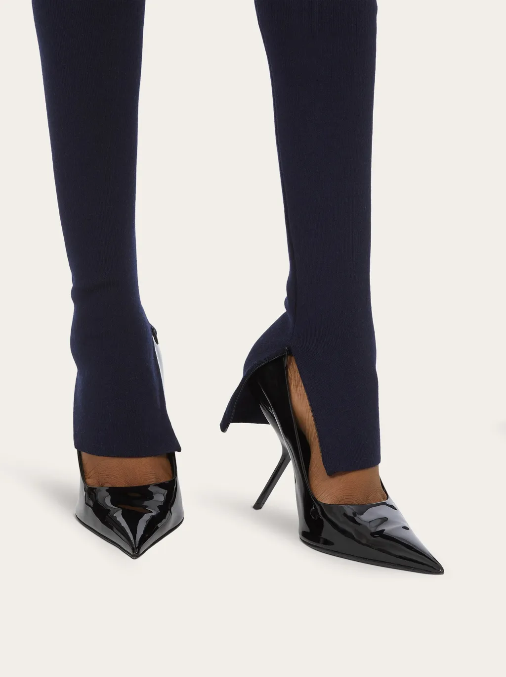 Logo Plaque Stretched Trousers