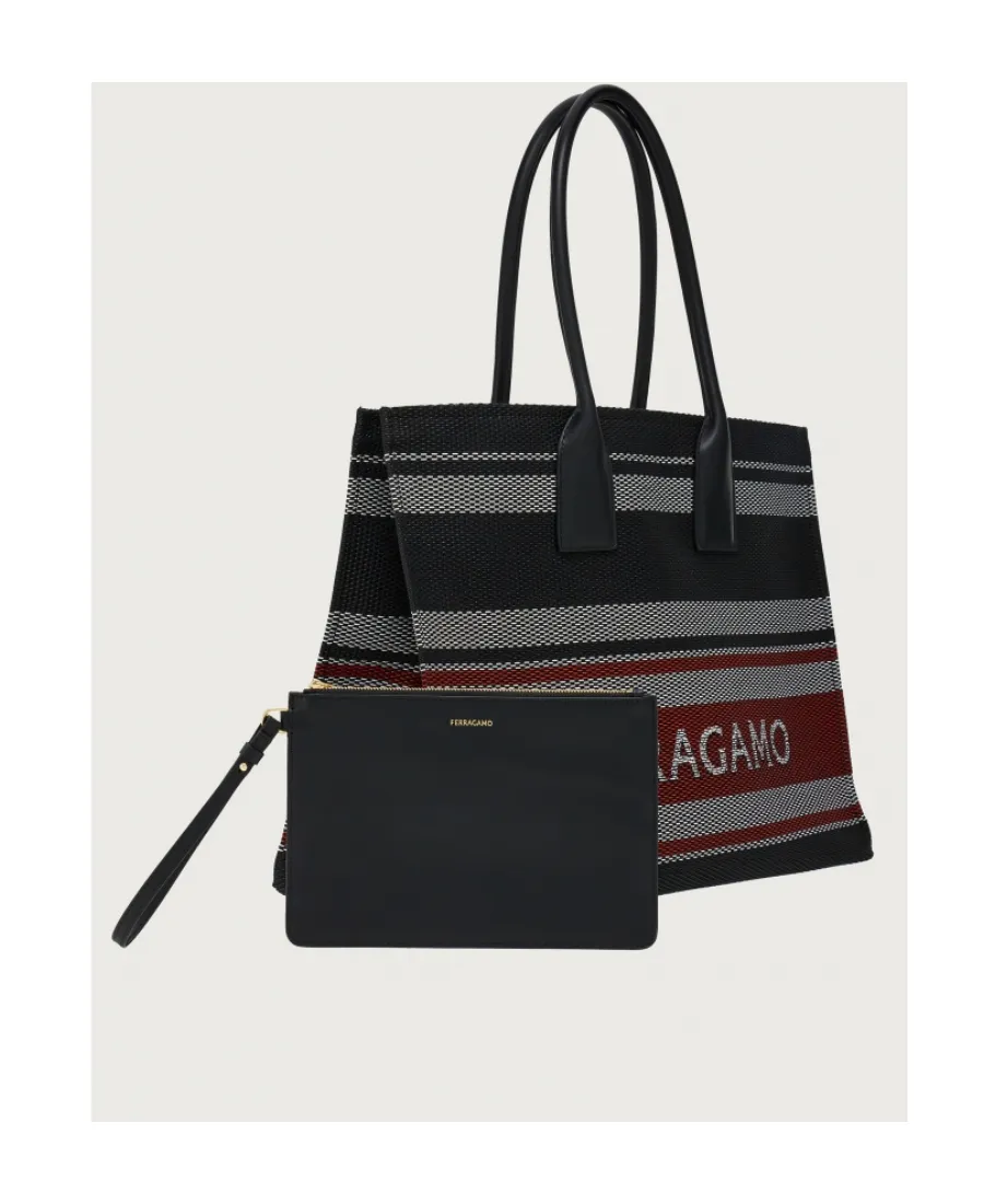 Logo Jacquard Signature Tote Bag