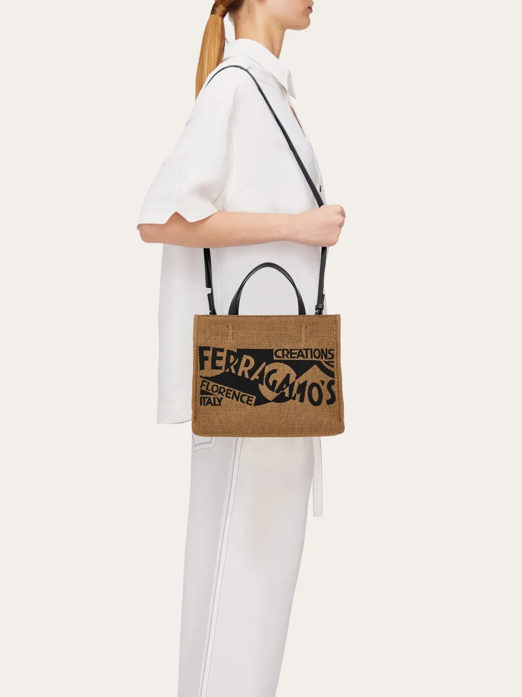 Logo Jacquard Tote Bag