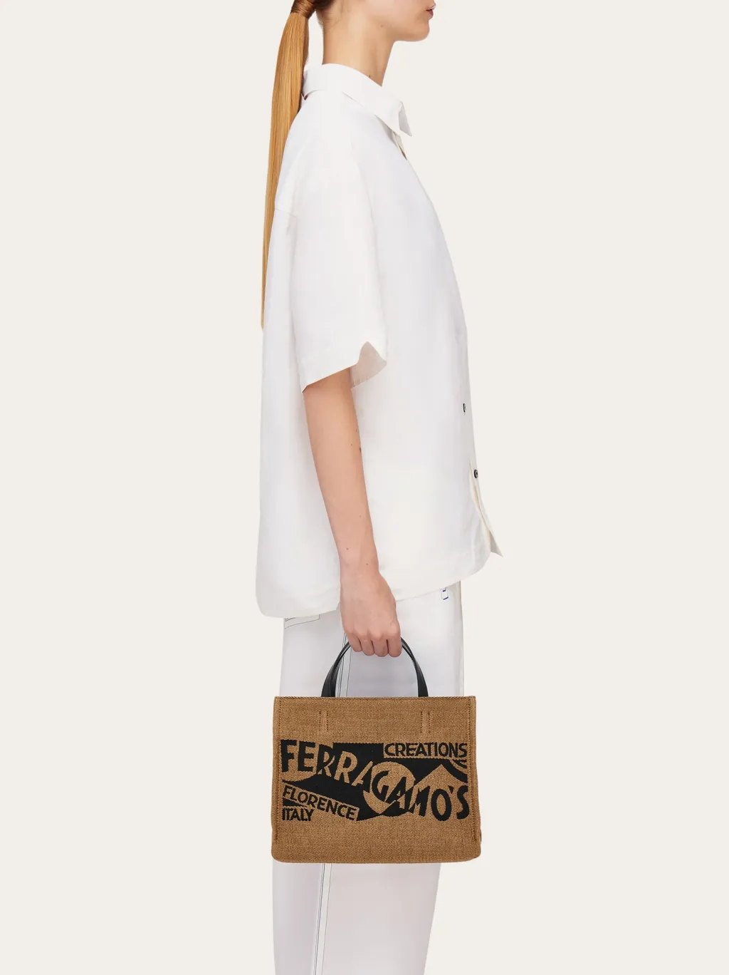 Logo Jacquard Tote Bag