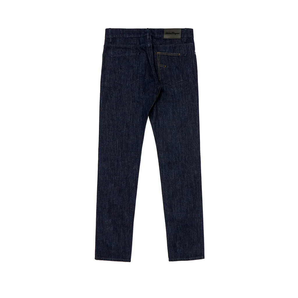 Belt Loop Denim Trousers