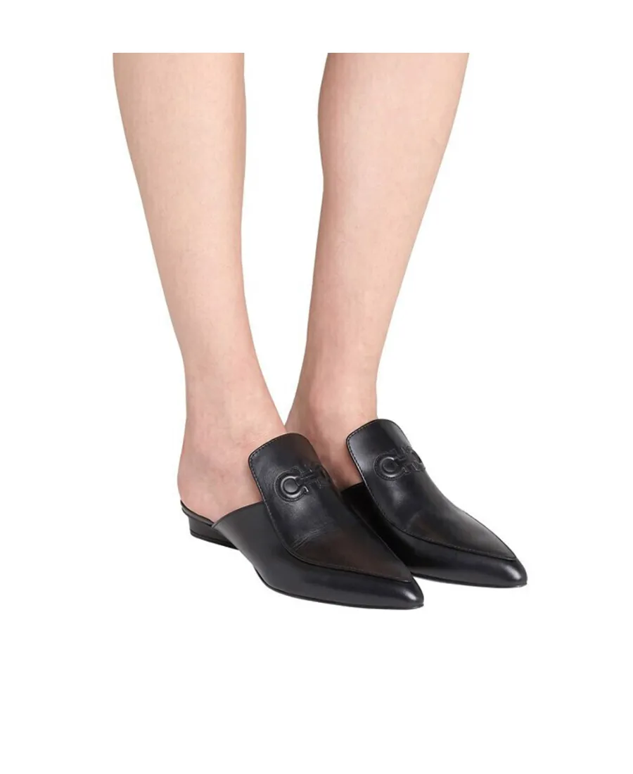 Logo Pointed Muller Shoes
