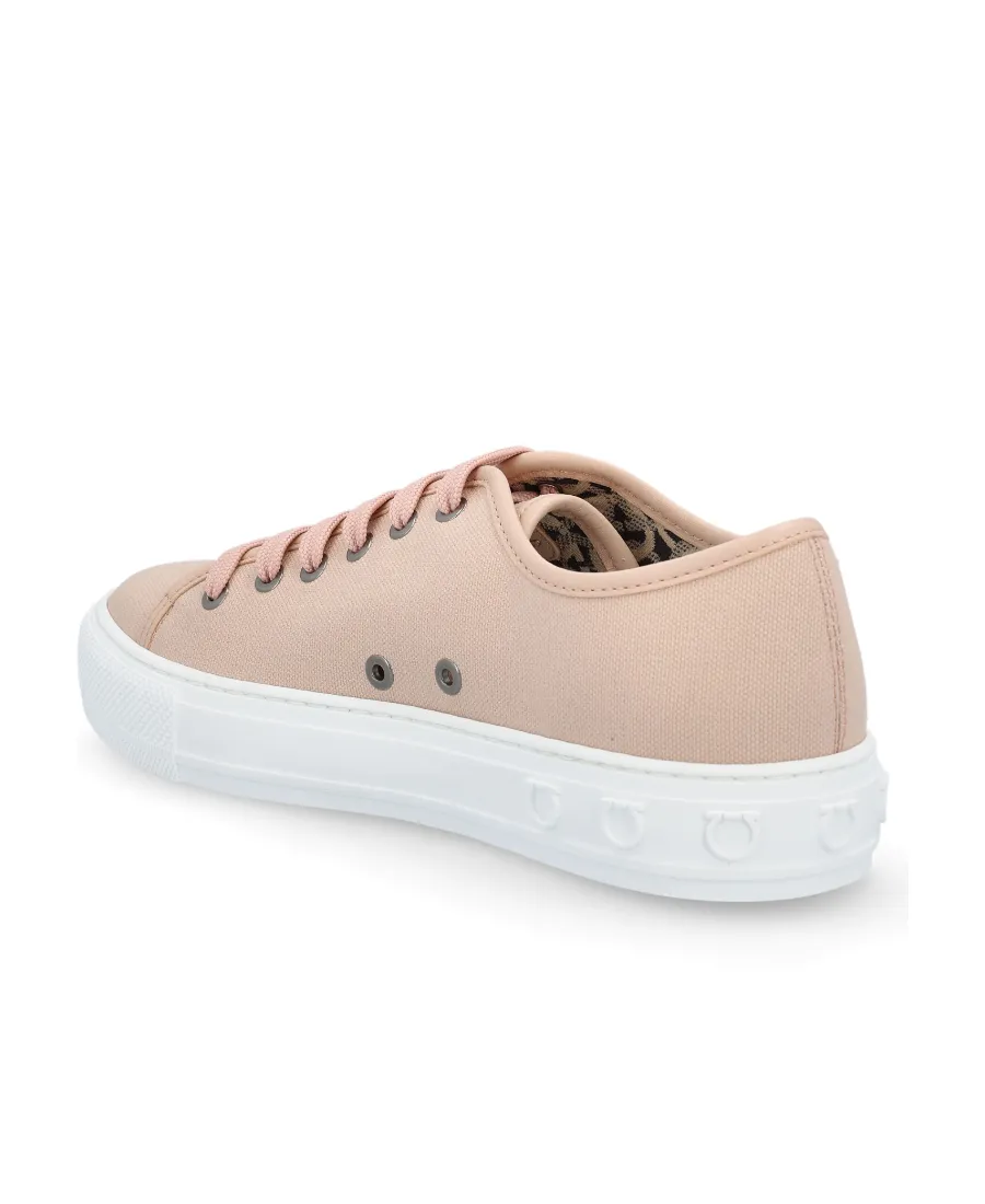 Logo Embossed Lace-Up Sneakers