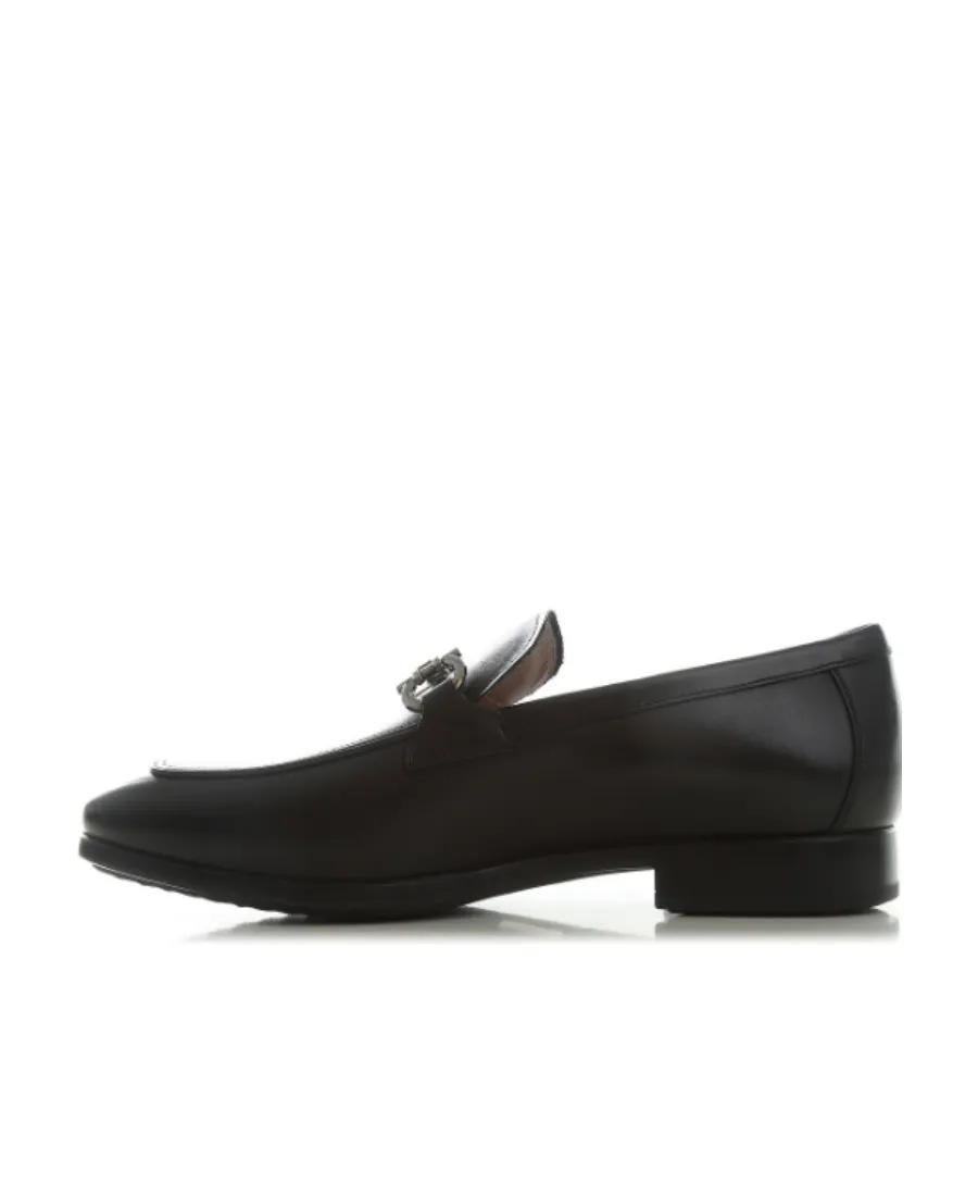 Gancini-Trim Leather Moccasins