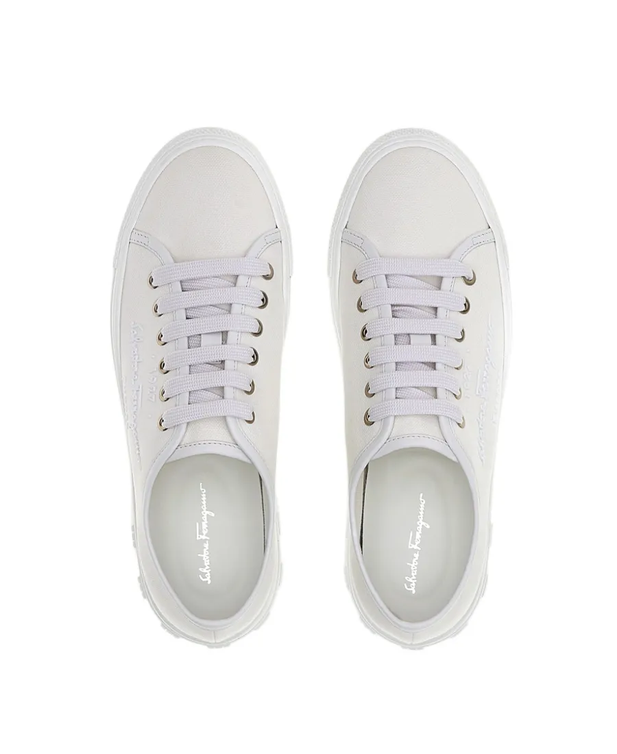 Logo Embossed Low-Top Sneakers