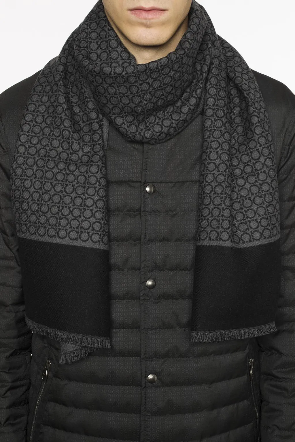 Gancini Monogram Scarf