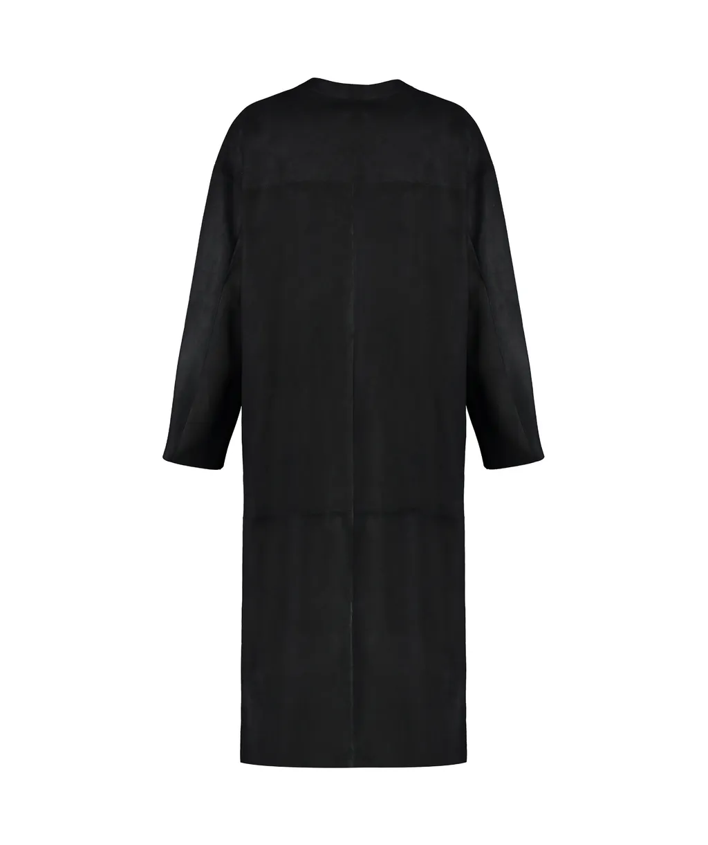 Rear Slit Leather Jacket