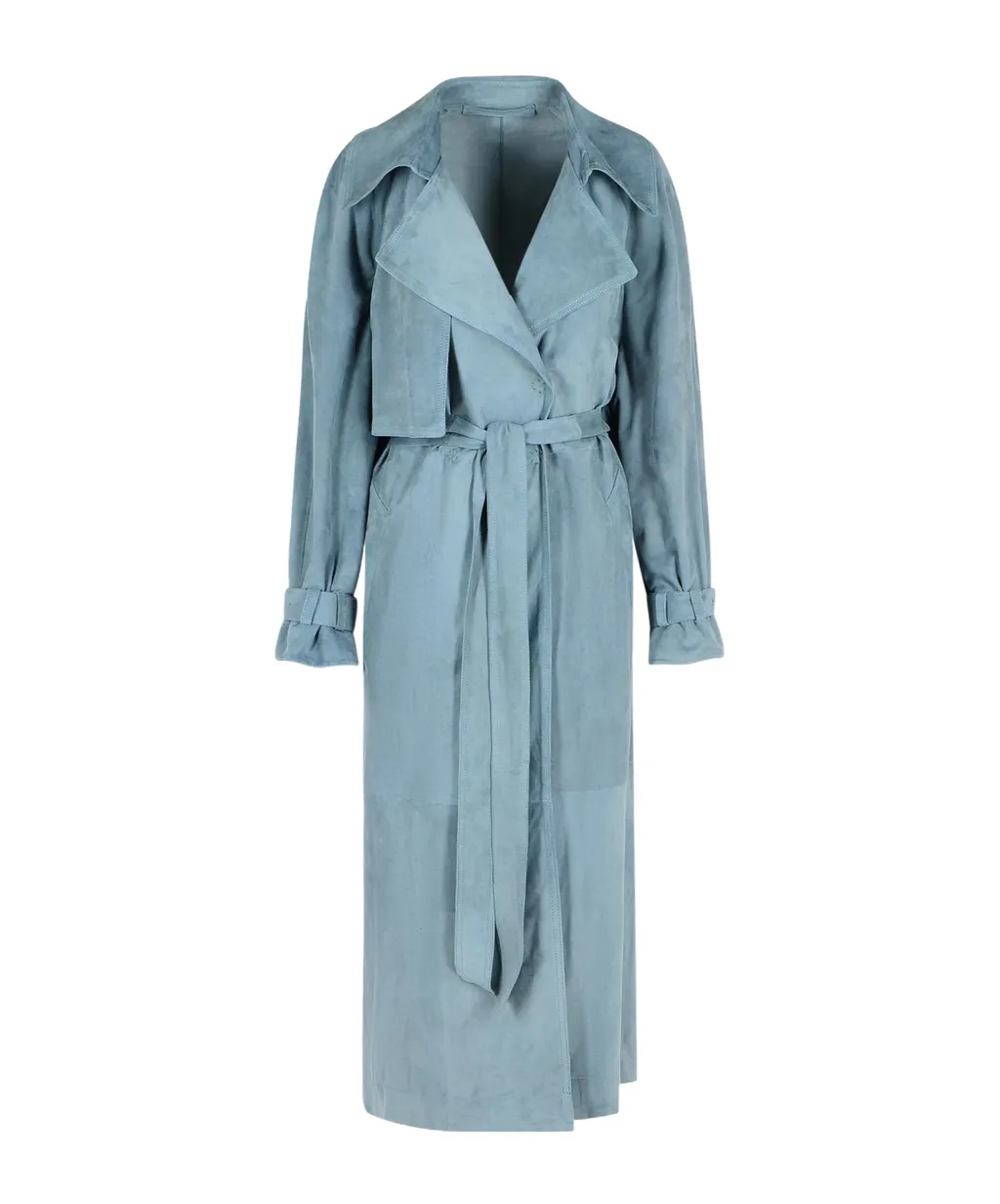 Tied Waist Trench Coat