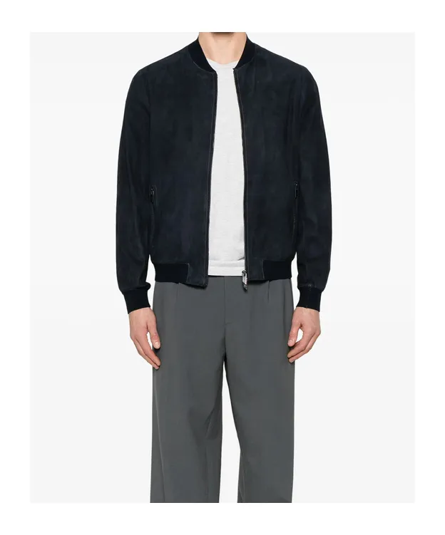 Suede Bomber Jacket