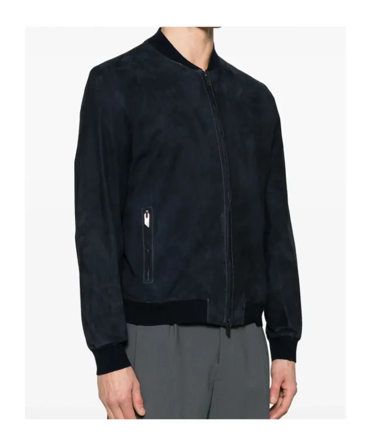 Suede Bomber Jacket