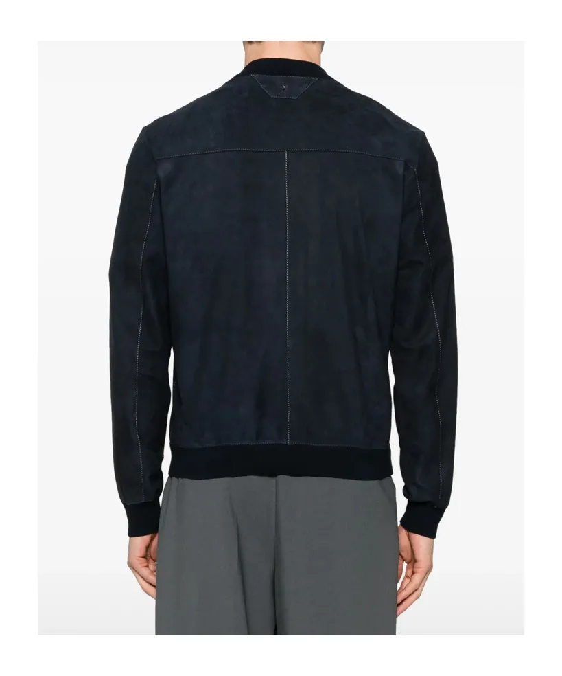 Suede Bomber Jacket