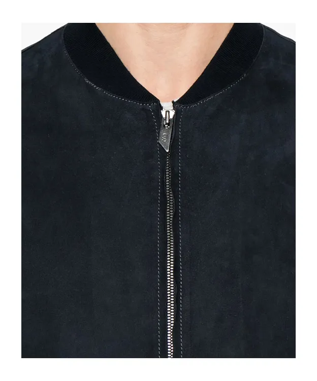 Suede Bomber Jacket