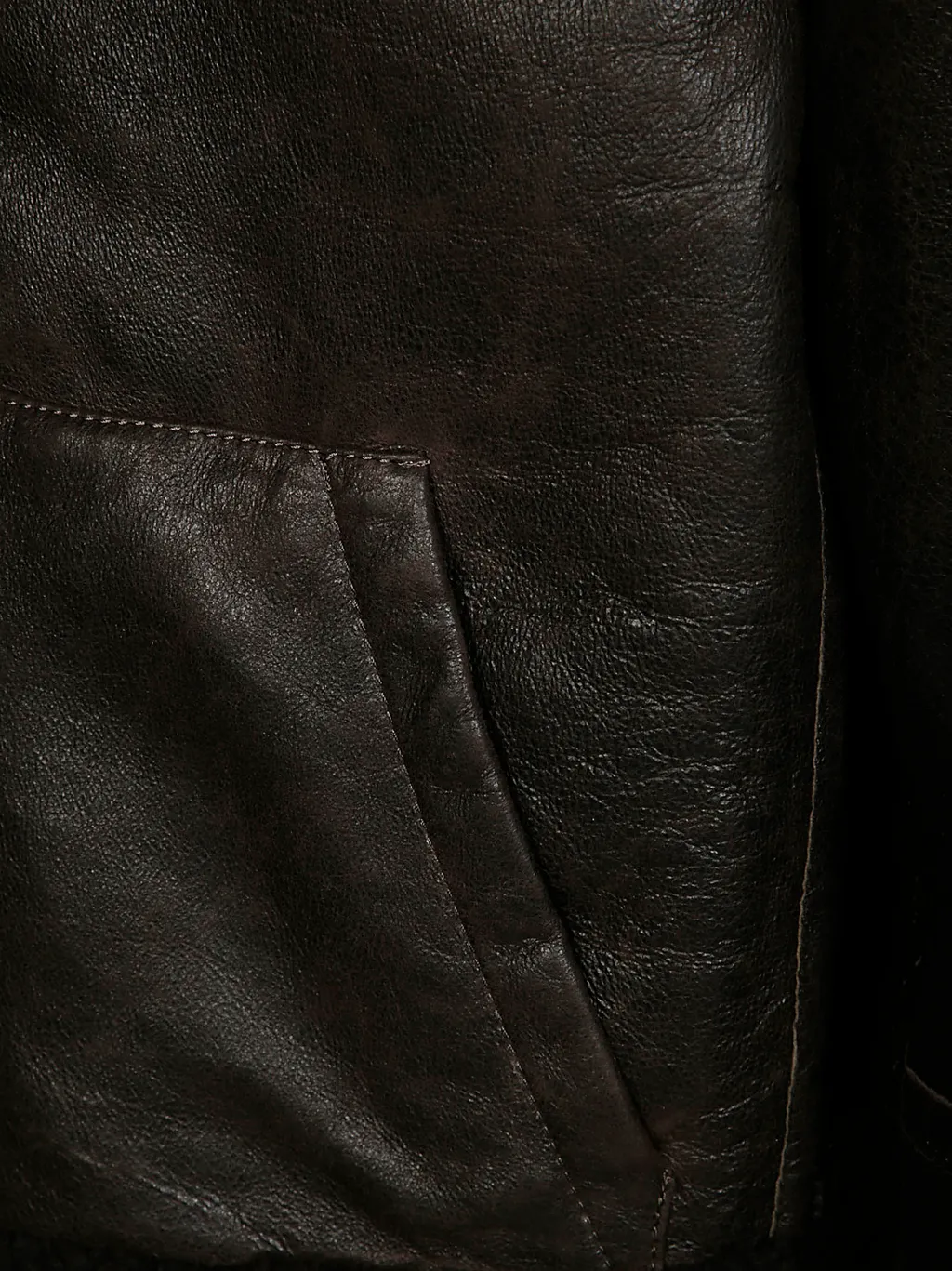 Zippered Leather Jacket