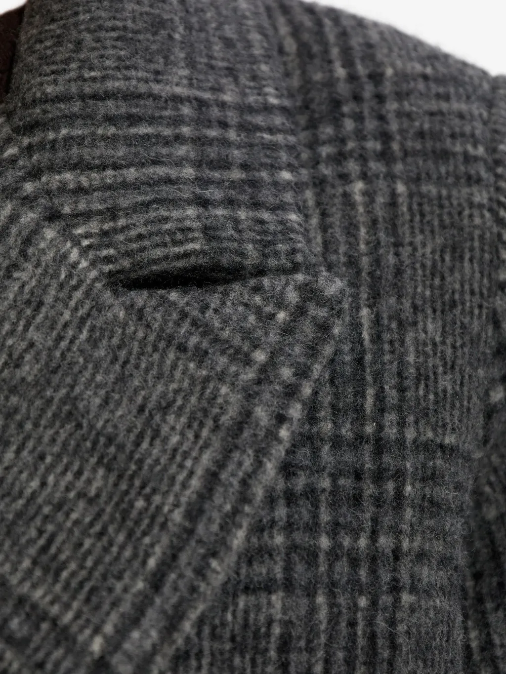 Plaid Double-Breasted Coat