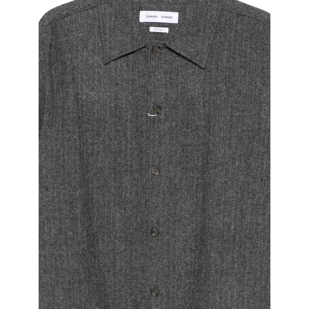Button-Down Long-Sleeved Shirt