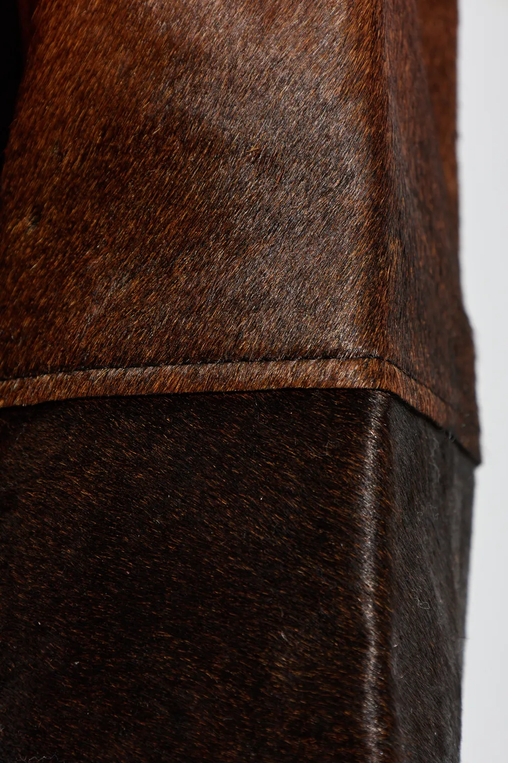 Zippered Long-Sleeved Leather Jacket