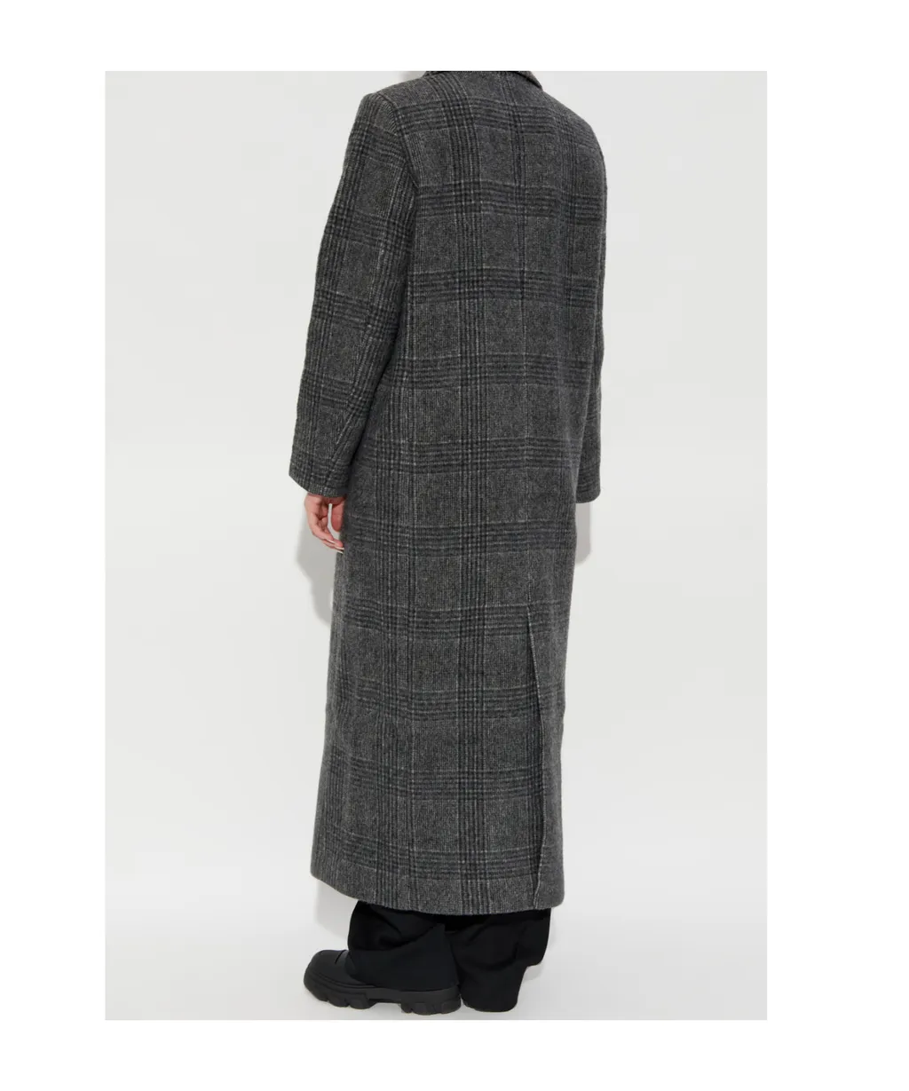 Sajilla Double-Breasted Checked Coat