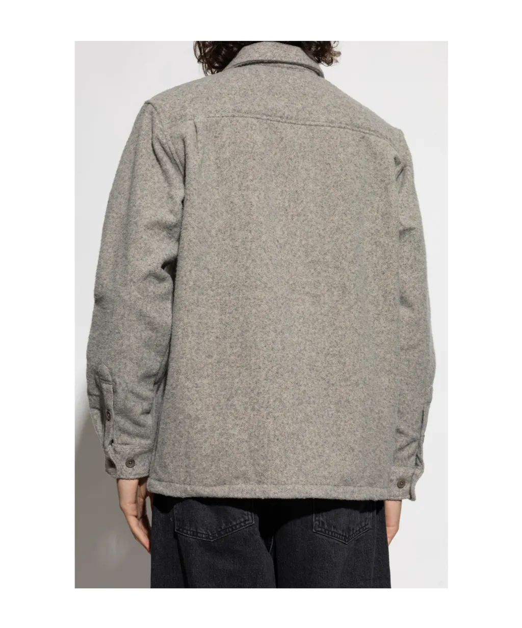 Button-Fastening Overshirt