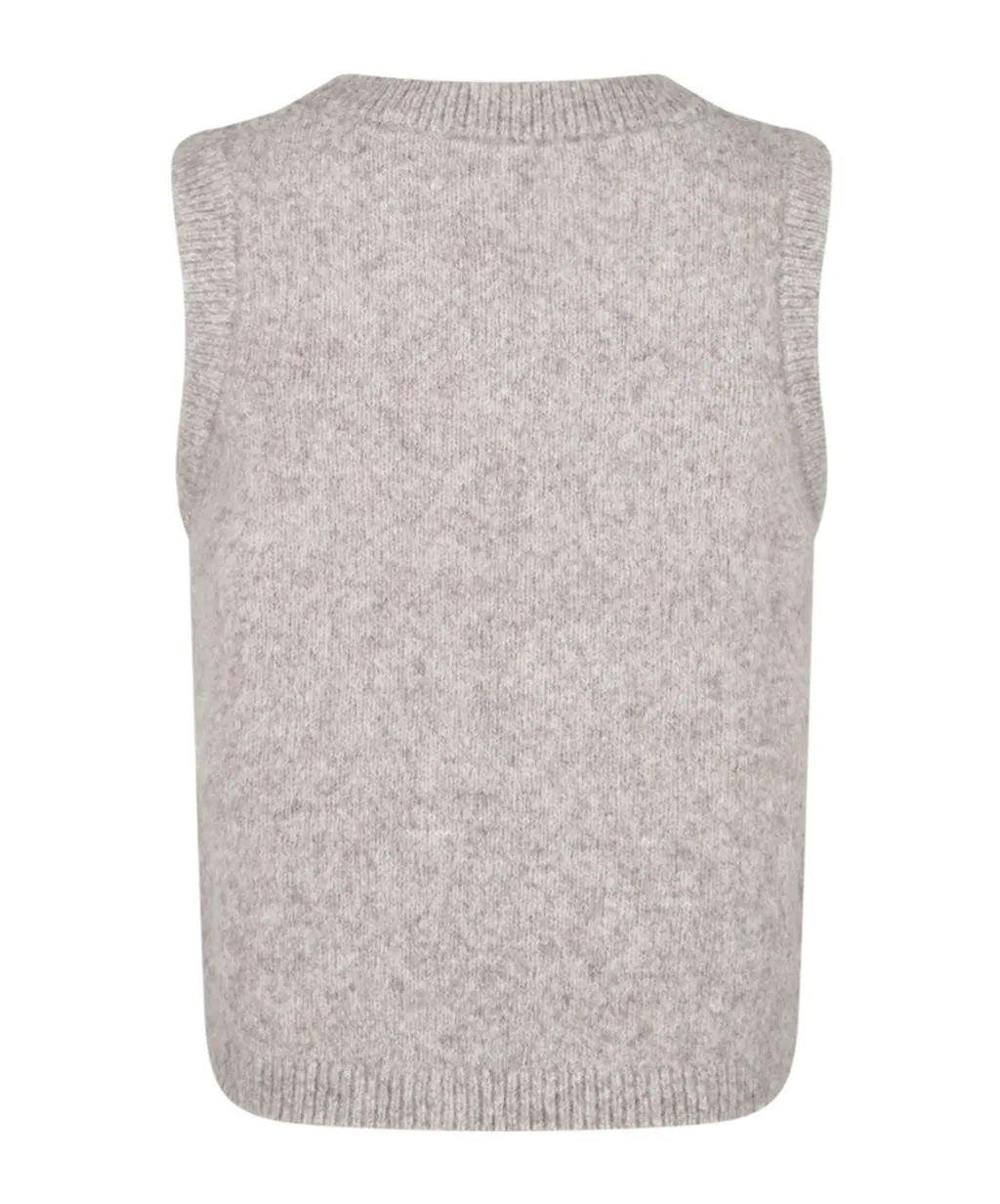 Sleeveless Knitted Vest