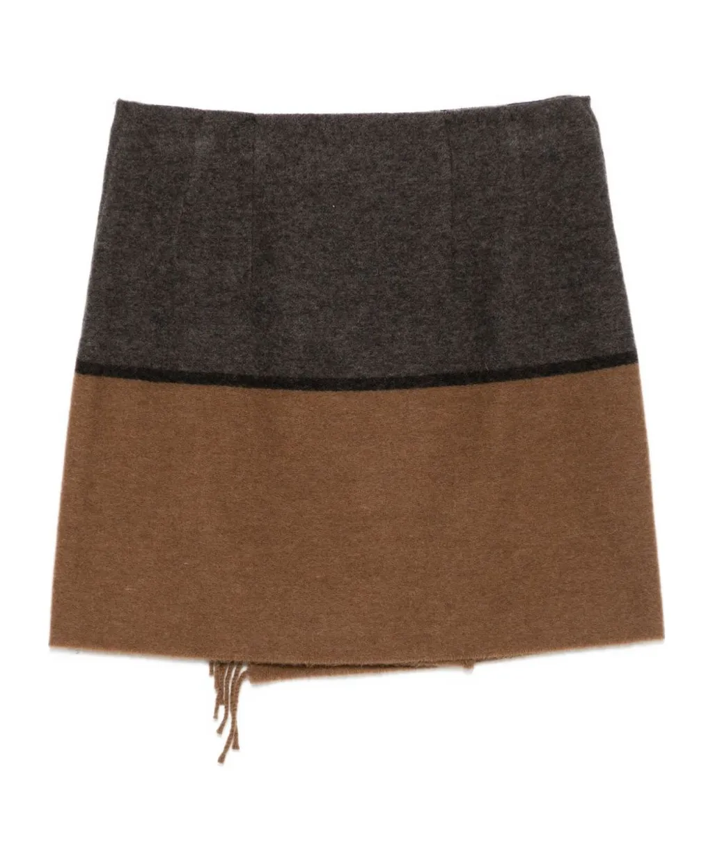 Safety-Pin Fringed Skirt
