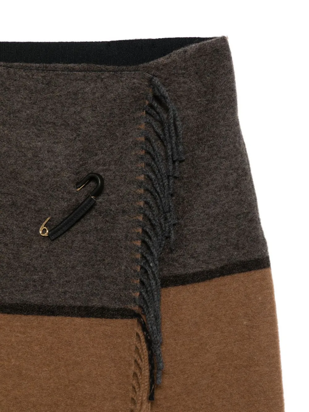 Safety-Pin Fringed Skirt